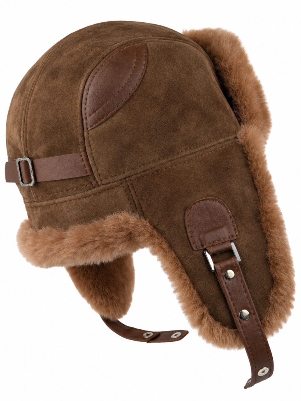 Genuine Shearling  Leather Trapper Hat | Aviator Hat | Ushanka